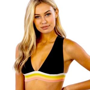 Rip Curl• BEACH BOTANICA deep v cross back bikini top